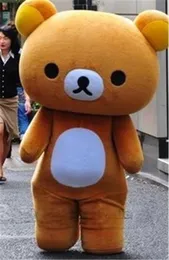 Partihandel Japanska San-X Rilakkuma Brown Bear Mascot Kostymer Vuxen Party Klänning Karaktär