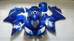 Motorcykel Fairing Kit för 2000 2001 Yamaha YZFR1 00 01 YZF R1 YZF-R1 YZR1000 00 01 Blue Fairings Body Work + 7Gifts YS66
