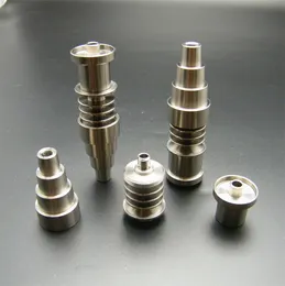 Prego de titânio Domeless GR2 G2 para 16mm 20mm Bobina Aquecedor Dnail D-Unha Enail para ambos os Sexo feminino do Sexo Feminino conjunta 10mm 14mm18mm Vidro Bong Piper Água