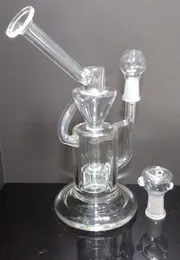 굉장한 8.7 인치 유리 와동 Recycler 유리 농축 기름 장비 유리 기름 dabbers 타이어 perc를 가진 유리 봉 14.5mm 합동 크기