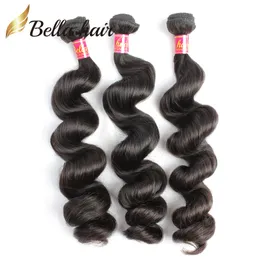 Loose Wave Human Hair Bundles Unprocessed Peruvian Indian Malaysian Brazilian Virgin Hair Wefts Extensions 3or4pc/lot Wholesale BellaHair