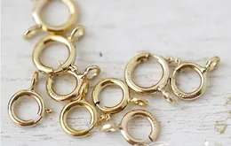 Risultati di gioielli di perle fini 10 pezzi 14K oro giallo 5mm o 5,5 millimetri chiusura con anello a molla con anello aperto