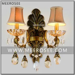 Brass Color Crystal Wall Sconces Light Fixture Wall Bracket Bra Light Crystal Light 2 lights home lighting