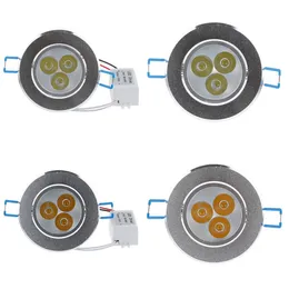 LED-Downlight-Deckenleuchte, 3 W, 4 W, 5 W, 7 W, 9 W, 12 W, 15 W, LED-Einbauleuchte, Downlights, dimmbare LED-Downlights, Lampen, warmweiß, 110–240 V