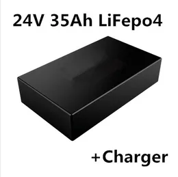 充電式24V 35AH 26650 LifePo4バッテリーパック用AGVテレココミュニケーションソーラーストリートライト電気自転車自転車スカートター