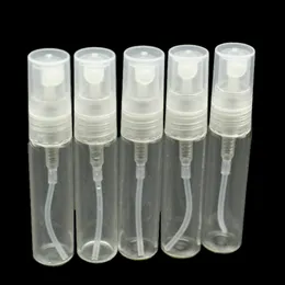 100pieces / parti 5ml mini bärbar transparent glas Parfymflaska Essential Tomma behållare Atomizer för resor