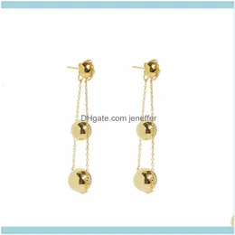 charm Jewelryof same 04 The Corean Fashion Top Version Floor Three Ball Ball Strains with Surface Gold Pression Surface Copper Comple