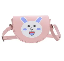 Söt Kids Coin Purse Little Girls Rabbit Messenger Bags Baby Girl Cross Body Bag Animal Fashion Decoration Purses Presenter