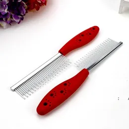 Dog Comb Long Thick Hair Fur Removal Brush Stainless Steel Pets Dog Cat Grooming Combs Dogs Barber RRE12093