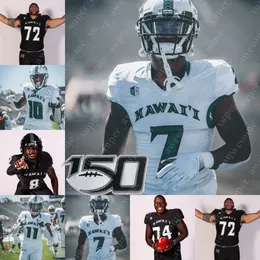 Maglia da calcio NCAA Hawaii Dedrick Parson Aaron Cephus Justus Tavai Khoury Bethley Nick Mardner James Phillips Scott Tru Edwards Caleb Phillips Chima Azunna