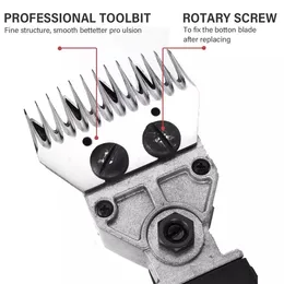 1200 W Gemeinsame Werkzeuge 6 Gänge Elektrische Schafschur Cutter Ziege Wolle Rasieren Einstellung Push Trimmer Werkzeug Leistungsstarke Scheren Maschine 110 V 220 V