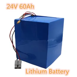 High quality 24V 60Ah rechargeable lithium battery pack with BMS li-ion for 1000W motorcycle Electric Bike Solar energy storage