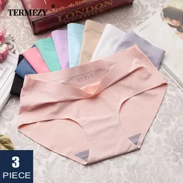 3 pz/lotto Set di Mutandine Senza Soluzione di Continuità Biancheria Intima Femminile Comfort Intimo Moda Femminile Slip a Vita Bassa 10 Colori Lingerie Trasporto di Goccia Y0823