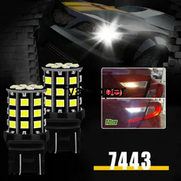 2pcs Backup Reverse Light 7443 7440 33 SMD White LED Car Bulbs Universal 660LM Trailer Rear Lights Car Tuning Accessories