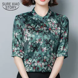 4XL Plus size shirts women dames blouse zomer blusen damen tops mujer womens tops and blouses printing shirts 4935 50 210528