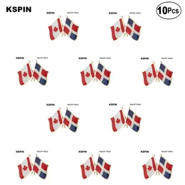 Kanada Dominikana Rep. Przyjaźń pin flag flagowe odznaki broszki Broch Bratch Broch