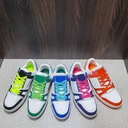 Sapatos de grife de grife clássico Men Treinadores de Mesh de Couro Casual Combinação Casual Combinação de Impressões Casual Casual Designers de Impressão