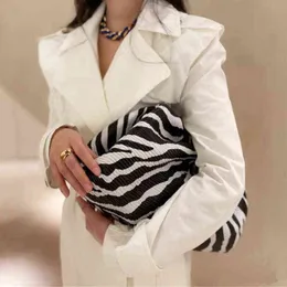 Bag Tote Clutch Fashion Day Dumpling Zebra Holographic Cloud Clip Purse Women Pleated Uette Pouch Tote Handbag 1124