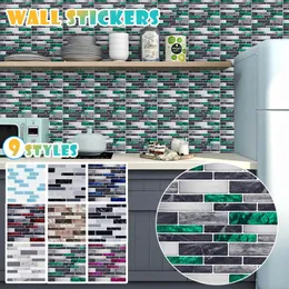Wall Stickers 10-Piece Peel & Stick Kitchen/Bathroom Backsplash Sticker Faux Ceramic Tile Design TILES For Kitchen Decor