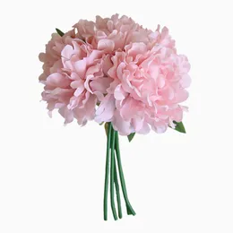 2021 Hot Artificial Silk Fake Flowers artificial hydrangea arrangements Floral Wedding Bouquet Bridal Wedding Decor craft supplies