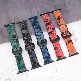 Tire Pattern Camouflage Straps For Apple Watch Series 6 Se 5 4 3 Band Silicone Sport Bracelet Iwatch 44mm 42mm 40mm 38mm 22mm Retro Design Smart Accessories