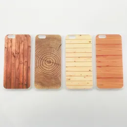 Shockside Phone Fodral för iPhone 11 12 Pro X XS XR Max Natural Wood PC Vattentät och fläckresistent 2021 Mode Luxury Back Cover Partihandel