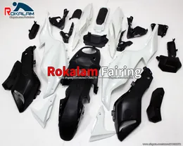 Motorcykelkåpa för Yamaha MT-07 2012 2013 2014 2015 2016 2017 MT07 12-17 Vit svart eftermarknad Sportbike Fairings (formsprutning)