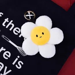 Neue Plüsch Sonnenblume Schlüsselbund Nette Sonne Blume Auto Schlüssel Kette Frauen Damen Tasche Anhänger Zubehör Schlüsselring Mädchen Geschenk G1019