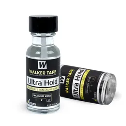 15 ml Ultra Hold Liquid Bond-hårsystem självhäftande borste-på Professionell spetsperuk Silikonlim för peruk/tupé/stängning