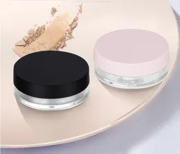 10g Plastikowe pudełko Plastikowe Pusta skrzynka Twarz Makeup Jar Zestaw Podróży Blusher Cosmetic Pojemniki z przesuńcem Siftera i pokrywki