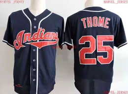 Män kvinnor ungdom Jim Thome baseballtröjor syade anpassa alla namnnummer Jersey XS-5XL