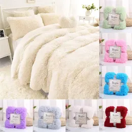 Super Soft Shaggy Fur Blanket Ultra Plush Dekorativ filt 130 * 160cm / 160 * 200cm Vinter filtar för säng soffa filt 211122