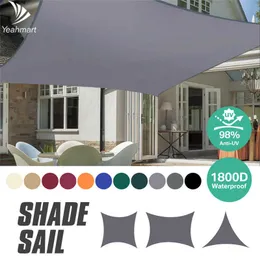 Waterproof Sun Shade Sail 98%UV block Canopy Awning Triangle Rectangle 3m*3m/3.6m*3.6m/2m*3m/4m*3m FOR Garden Lawn Patio 40%OFF X0707