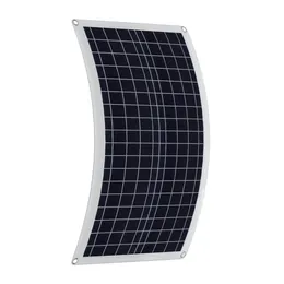 40W 18V 5V Solar Panel Charger USB DC Dual Output Polycrystal Power For Yacht RV Roof