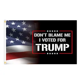 3X5ft Campagna presidenziale degli Stati Uniti del 2024 Ho votato per Trump Flag Don't Blame Me Flags Banner