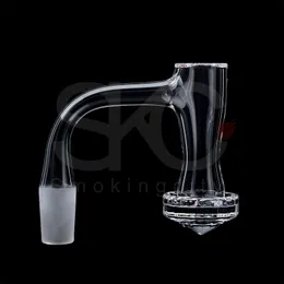 2.5mm Thickness Smoking Full Weld Diamond Faceted Beveled Edge 10mm 14mm 18mm Quartz banger for Dab Rigs Bongs Pipes