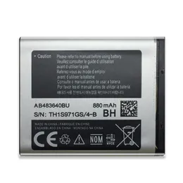 Оригинал AB483640BU для Samsung Batteries SL-M608 J600 J608 B3210 C3050 E740 E748 F110 F118 F619 G618 J218 Батарея сотового телефона