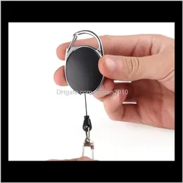 Business Files 500st High Quality Driveble Pull Chain ID LANYARD NAMN TAG CARD BADGE Holder Reel Recoil Belt Key Ring Clip NXPPH 4P85E