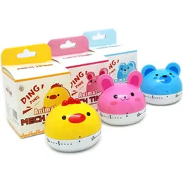 Cute Animal Shape Timers Multi Function Kitchen Mechanical Alarm Clock 60 Minutes Countdown Cooking Tool Easy