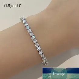 2mm-5mm Cubic Zirconia Of 7/8/9 inch Tennis Bracelet Copper Jewelry White/Gold Plated Bangle Factory price expert design Quality Latest Style Original Status