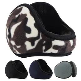 Moda Dobrável Homens Mulheres Polar-Fleece Earmuffs Inverno Quente Macio Engrossar Aquecedor Protetor Aquecedor Earmuffs adulto