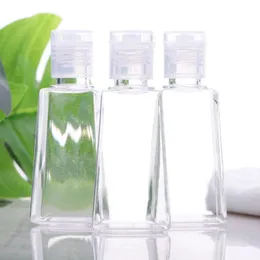 30ml 60ml vazio mão desinfetante garrafa recém-recipiente de plástico transparente garrafas cosméticas transparentes para a amostra líquida de maquiagem