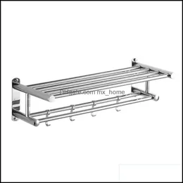 Racks Hårdvara Bad Hem GardenKitchen Vävnadshållare Hängande badrum Toalettpapper Roll Handduk Rack Stand Drop Leverans 2021 7TWUS