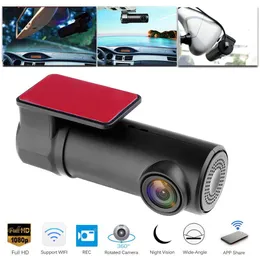 1080P Wifi Mini Bil DVR Dash Camera Night Vision Videokamera Körning Video Recorder Dash Cam Bakre kamera Digital Registrar