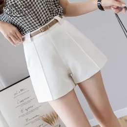 summer high waist shorts feminino women spodenki damskie korte broek dames short femme grande taille white shorts 5096 50 210528