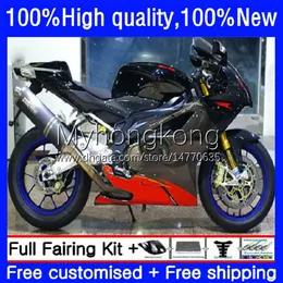 Caillia RV60 RSV 1000 R 1000R RSV1000R MILLE 03-0R RSV1000R MILLE 03-06 BODY 9NO.113 RSV1000RR 2003 2004 2005 2006 RRV1000 RSV-1000 R RR 03 04 05 06 Moto Fairing Black White Kit