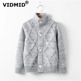 Vidmid Jesień Zima Dzieci Baby Boys Baby Cardigan Płaszcz Swetry Dziewczyny Bawełniane Bluzy Kurtka Odzież dziecięca 7088 01 211201