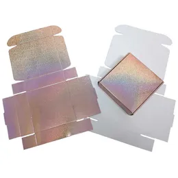20pcs Rose Gold Glitter Holographic Gift Box 210724