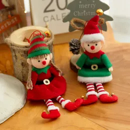 Creative Decor Cute Elf Doll Drop Ornamentów Choinki Dekoracji Wisiorek Party Home Decoration Festival Gift prezent