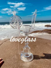 Glass Bubbler Big Bong Smoke Water Bongs Thick Glass Dab Rigs Smoking Accessory Collector with 14mm Glass ash catcher